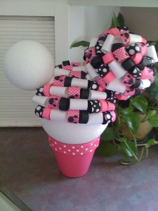 minnie mouse inspired topiary